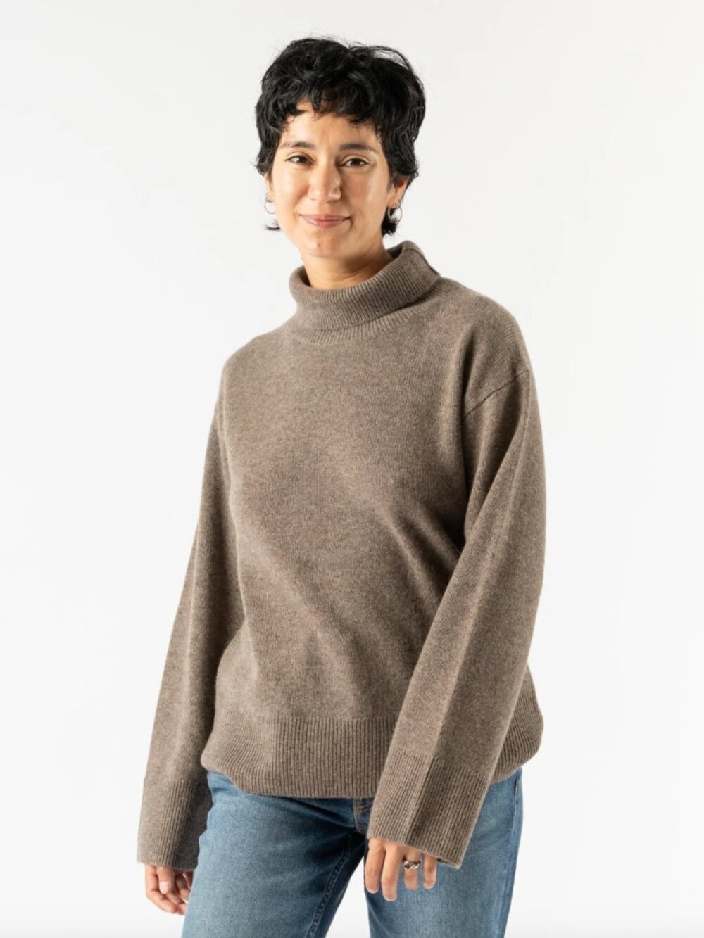 Alex Mill Cecile Turtleneck Sweater in Barley - M